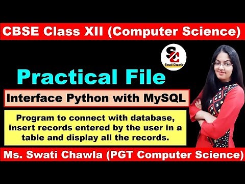 Program to insert records and display all the records | Practical File Class 12 Computer Science