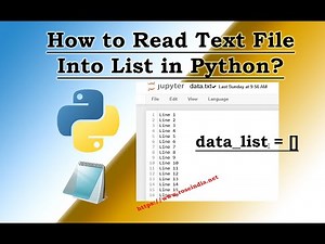 How to Read Text File Into List in Python?