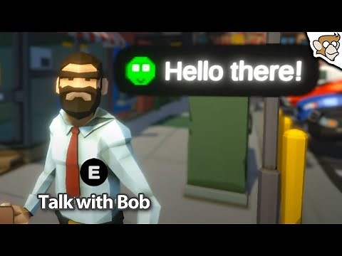 How to Talk to NPCs! (or Interact with any Object, Open Doors, Push Buttons, Unity Tutorial)
