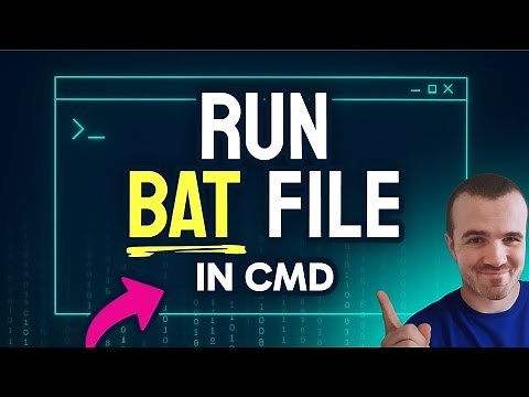 How to RUN a BAT File in CMD (Step by Step)