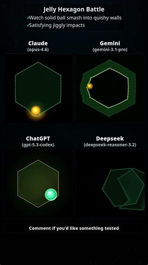 AI Jelly Physics: Gemini is Smooth, DeepSeek is BROKEN 💀