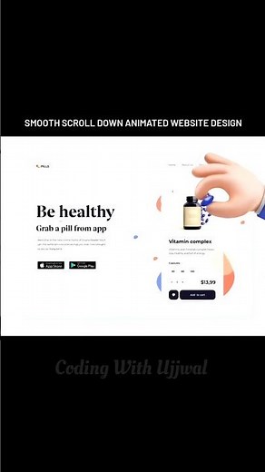 🔥 Smooth Scroll Down Animation | Elevate Your Website Design with CSS & JavaScript!