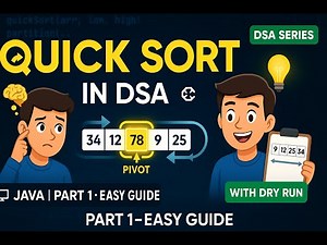 Quick Sort in Java – Part 1 🔥 | Sorting Algorithm Explained with Code (2025)
