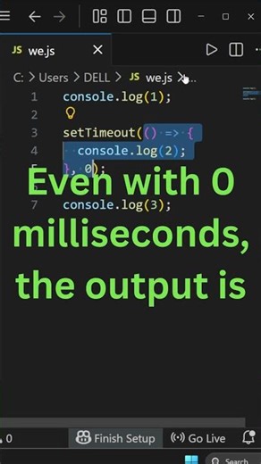 JavaScript Event Loop Explained in 60 Seconds 🔥 JS Interview Question
