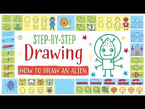 How to draw an Alien: Step-By-Step Drawing with Candice and Theo
