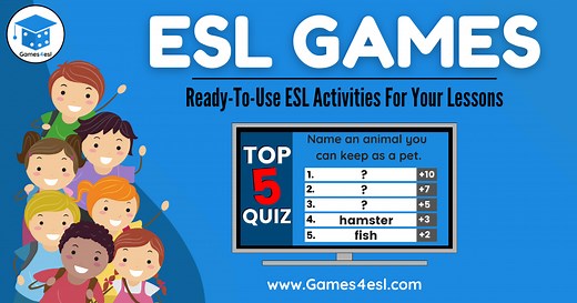 ESL Games For Kids And Beginners | Fun, No-Prep Activities For Class | Games4esl