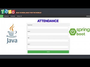 Attendance Management System Project in Java Spring Boot 2026
