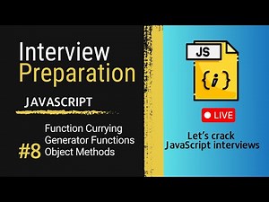 JavaScript function currying | generator function | Object Method | Must-Know for Interviews 🚀