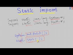 Java-99 Static Import in Java || Basics of Import in Java