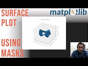 Surface plot on non-rectangular domain | Demo using Matplotlib, SymPy, and NumPy and masks (Python)