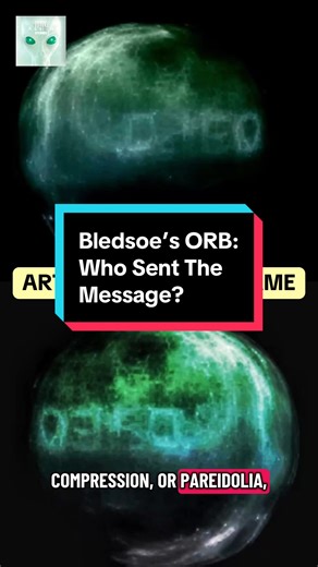 Chris Bledsoe - the man who can summon orbs just pulled in a new one. This past December he filmed an orb in 4K and pulled a frame from the video that revealed a message made up of symbols and letters. Bledsoe claims that this is a form of communication. Is this a mostly true alien story? That’s where people split. Is it intention? Coincidence? Or belief over evidence? And if it is truly trying to communicate with us, who is sending the message? Where do you land? Subscribe so I can reach more a