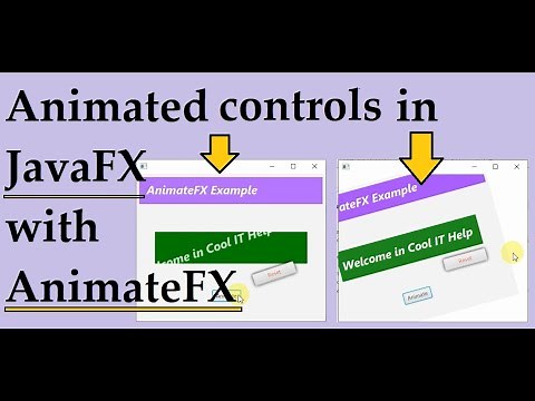 Animated controls (node) in JavaFX with AnimateFX Api | JavaFX Tutorial