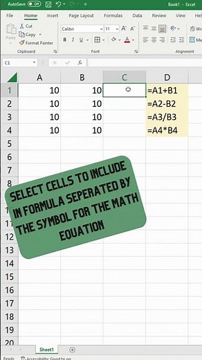 How to Add, Subtract, Divide, and Multiply in Excel