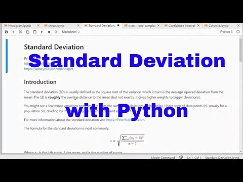 Python - Standard Deviation