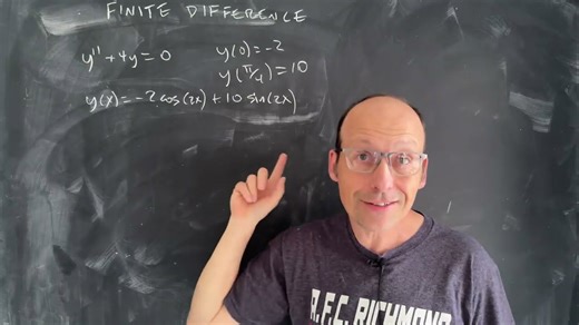 Boundary value differential equations in Python using finite difference method