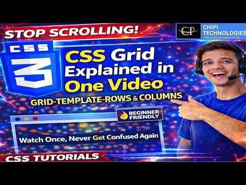 grid-template & grid-template-areas in CSS Grid | Complete Practical Example - ChiPi Technologies