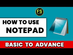 Learn Basic to Advanced Step-by-Step Microsoft Notepad Tutorial