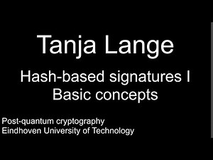 Hash-based signatures I - Basic concepts