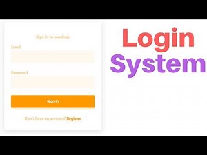 Complete user registration system using PHP and MySQL database (2020)