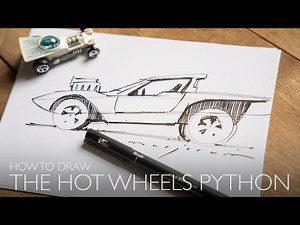 How to draw the Hot Wheels Python in just 6 minutes! Easy to follow instructions.