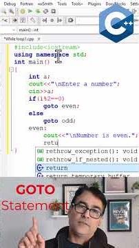 GOTO Statement in C++ Programming | #shorts