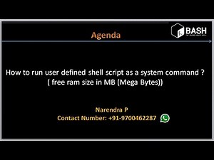 Complete Shell Scripting Tutorials| How to run user defined shell scirpt as system command ?