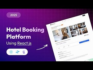 How To Make Complete Hotel Booking App Using React js | Hotel Booking React js Project 2025