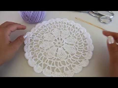 How To Crochet A Flower Doily | Crochet lace | Crochet flower