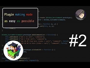 RMMV javascript tutorial #2 - Change scene, create custom scene, create custom windows