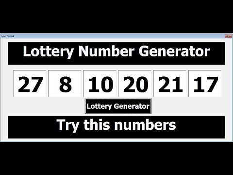 VBA Excel Lottery Numbers Generator Tutorial
