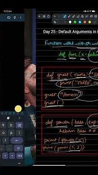 Python Day 25 | Default Arguments | Functions Explained
