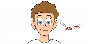 Drawing a cartoon with HTML and CSS (with video)