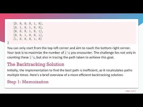 Finding the Optimal Path in a Python Matrix using Backtracking