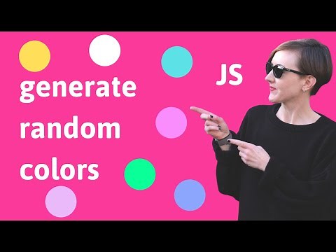 Generate random colors with JavaScript