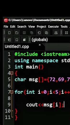 Print "HELLO" in C++ | Even Low Programmers Can Understand