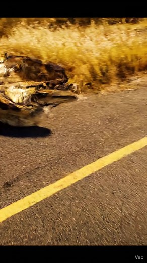 Giraffe attack by A giant python on the road. #reels #animallover #pythonattack #wildlife #usa | Animal Protection