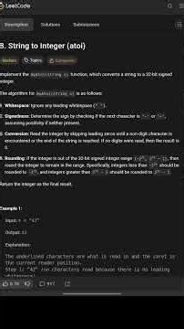Day- 09/100 String to Integer in JavaScript 🔥 | LeetCode Explanation + Code#leetcode#codingstyle