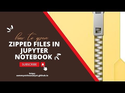 How to open zip files in Jupyter Notebook