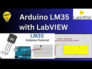 LM 35 Temperature Sensor Connect Labview and Arduino