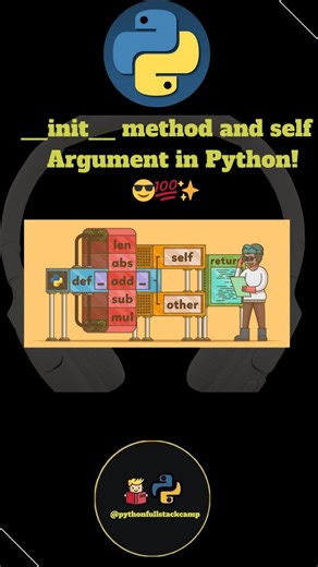 pythonfullstackcamp on Instagram: "Master Python's __init__ and self parameters! Learn how these key concepts power object-oriented programming, initialize classes, and manage instance methods. 🚀 #Python #OOP #LearnToCode Python init method Python self parameter Python class initialization Python constructor method Python object-oriented programming Python self keyword Python instance methods Python class attributes Python OOP basics Python initialization function #Python #PythonProgramming #Le