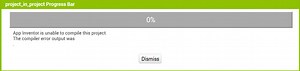 "App Inventor is unable to compile this project." Error may be caused by: → Project in a project