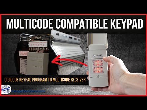 DigiCode DC5200 Keyless Entry - Multi-Code garage door opener receiver compatible wireless keypad