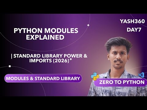 Python Modules Explained | Standard Library Power & Imports (2026)