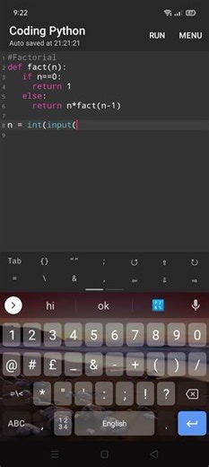 Find the Factorial of a number using Recursion Function in Python