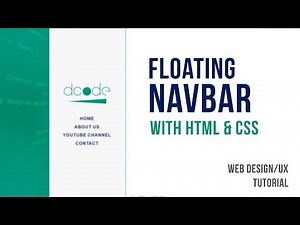 Creating a Left-Side Floating Navigation Bar - Web Design/UX Tutorial
