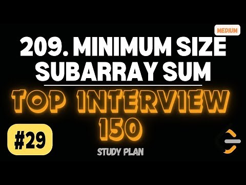 Leetcode | 209. Minimum Size Subarray Sum | Medium | Java Solution