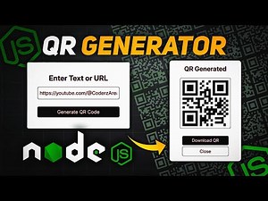 QR Code Generator using Node.js | Easy Node.js Project for Beginners | CoderzArea