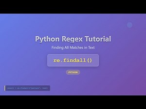 Python Regex: re.findall() - Find All Matches in a String!