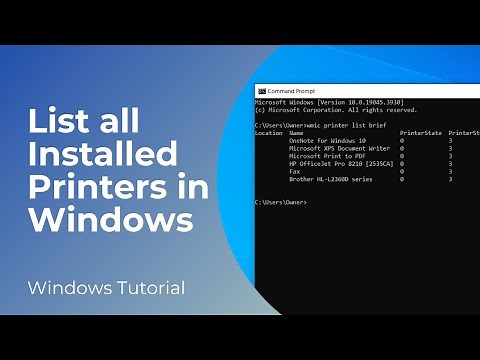 How to See All Installed Printers in Windows