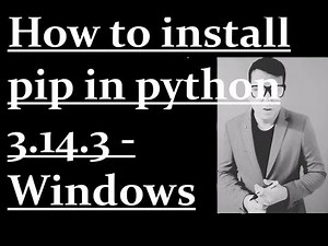 How to install pip in python 3.14.3